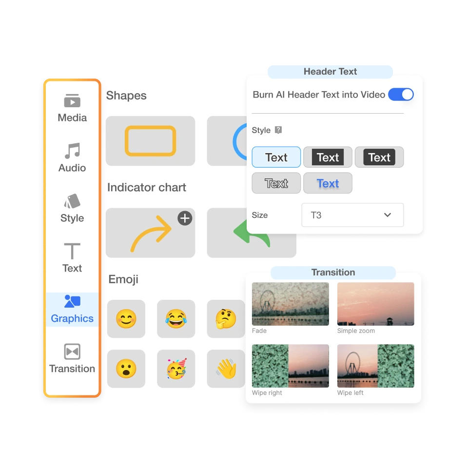 Visla interface showing the process of drafting a video using AI with text options and video generation.