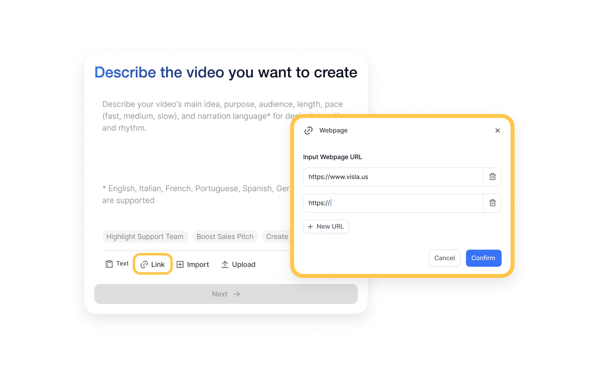 AI video creation tool for schools to quickly convert webpages into videos for announcements or policy updates