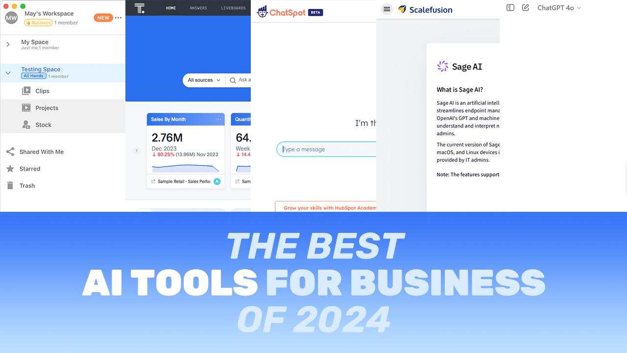 The 5 Best AI Tools for Business (Updated July 2024)