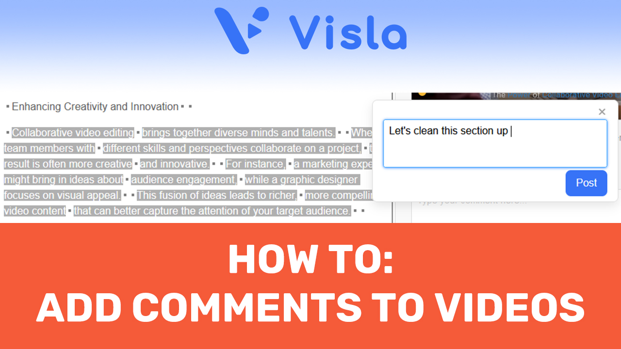How to Add Comments to a Video Using a Video Commenting Tool
